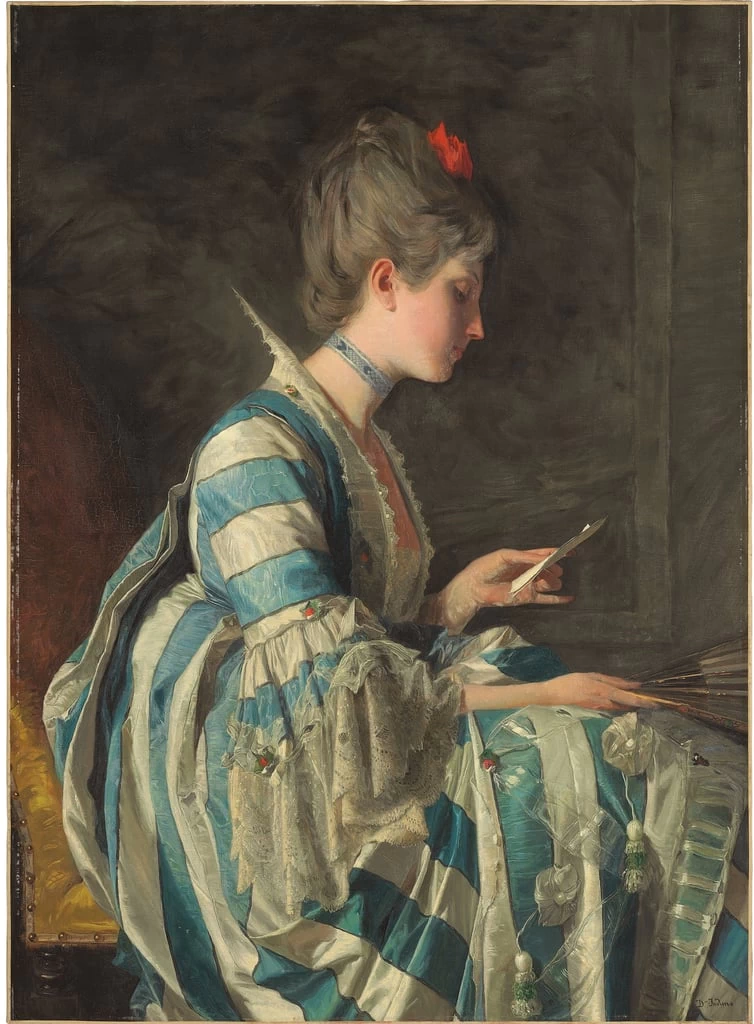 Donna che legge una lettera